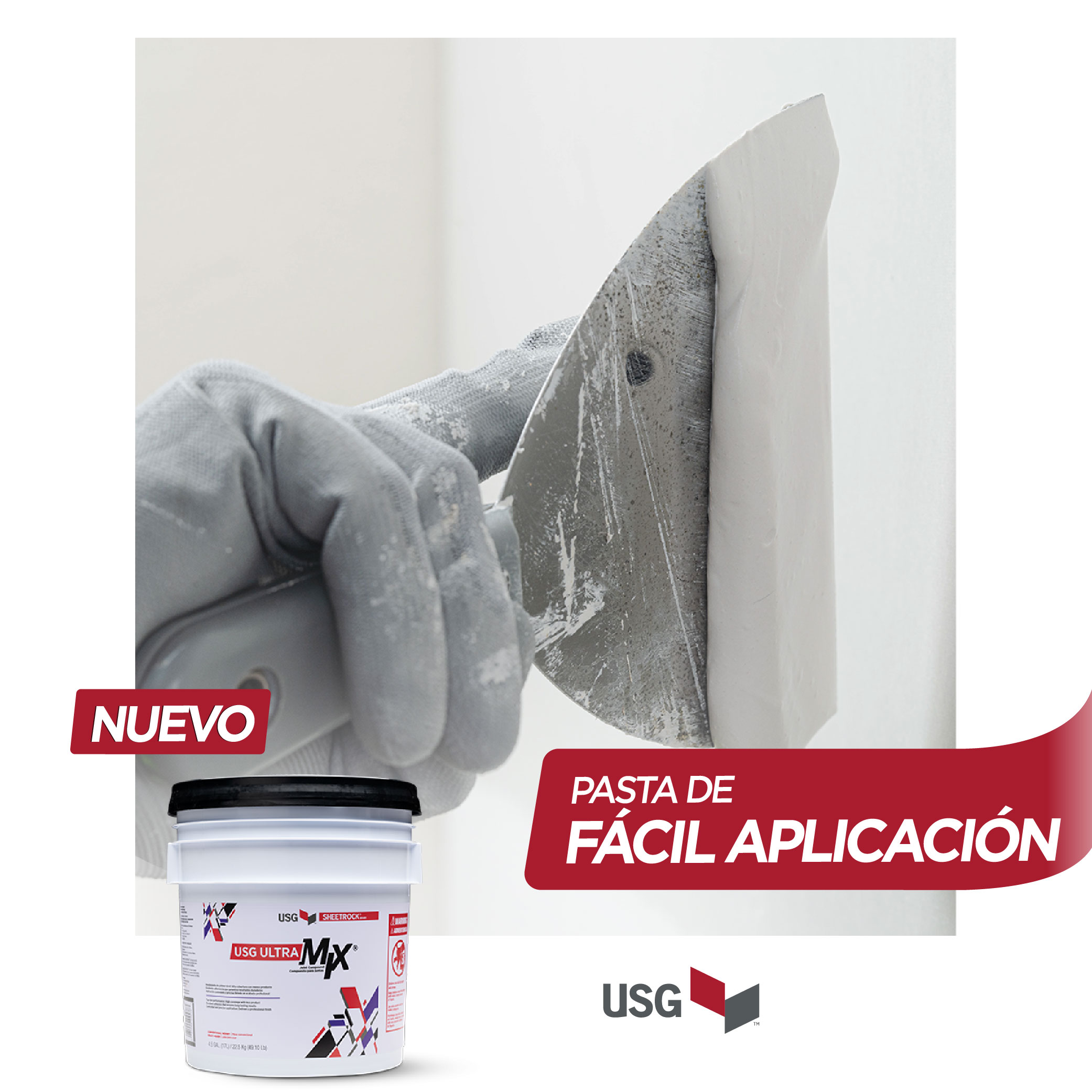 USG UltraMix® 22.5KG (Cubeta) - Imagen 4